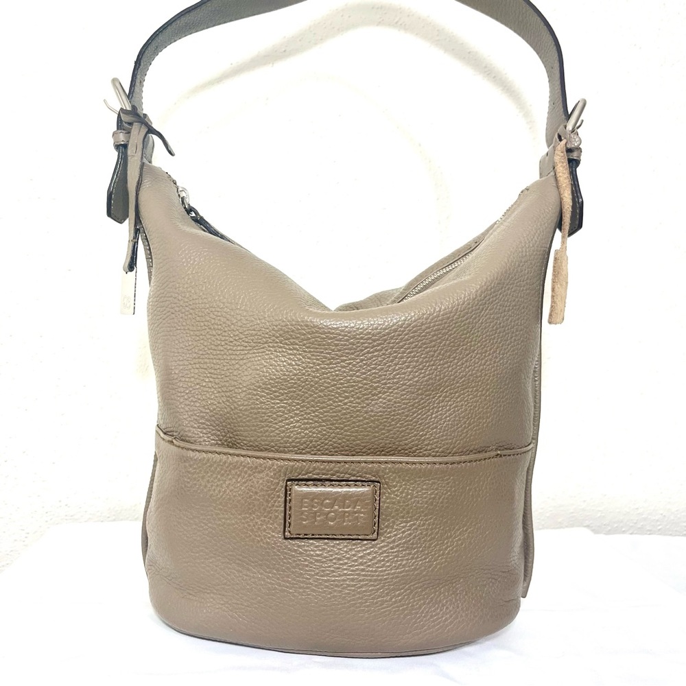 Escada Sport pebbled leather shoulder bag